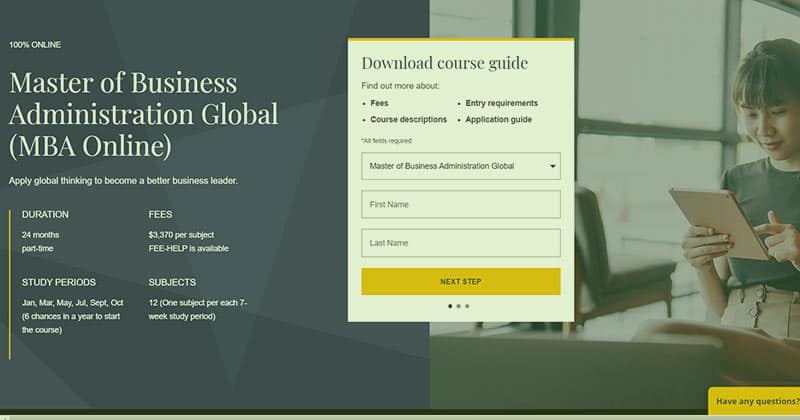 JCU Online MBA