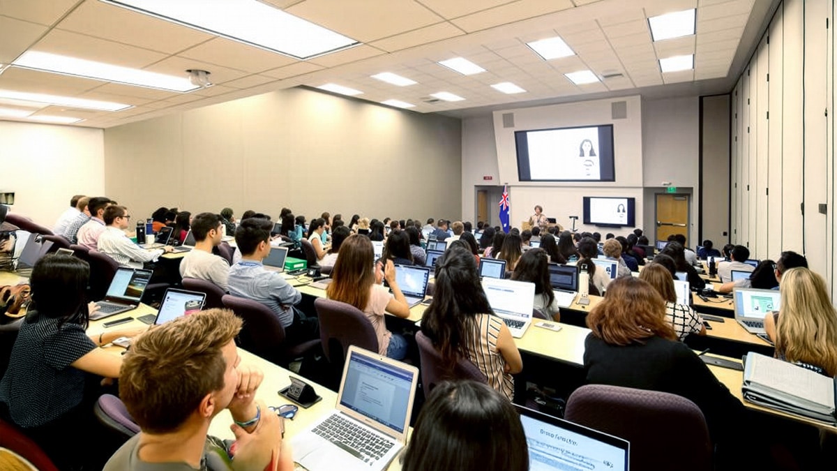View from back of lecture